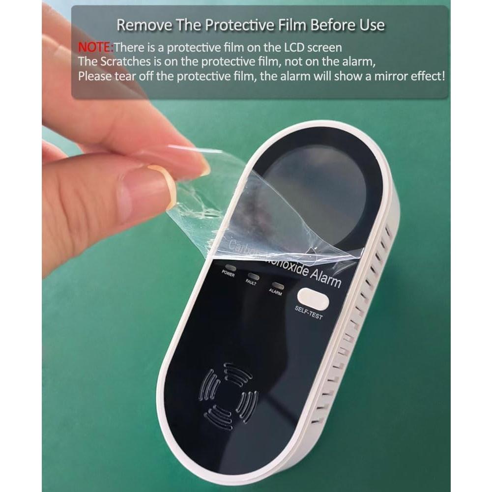 Detector de Monóxido de Carbono KH Alert Enchufable con LCD