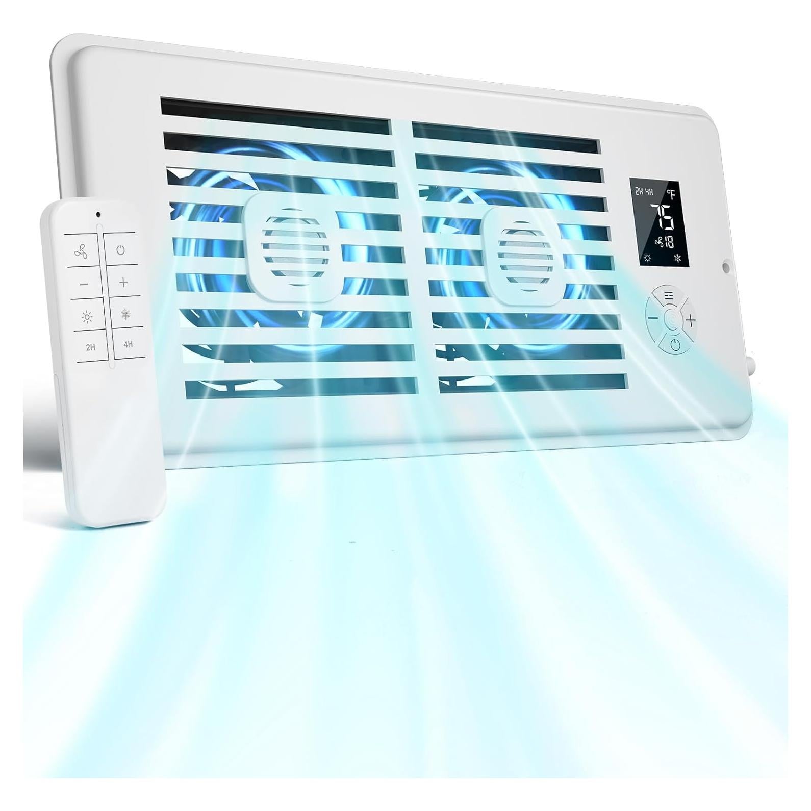 Ventilador Aumentador de Registro KLYRO 4"x10" Silencioso 10 Velocidades