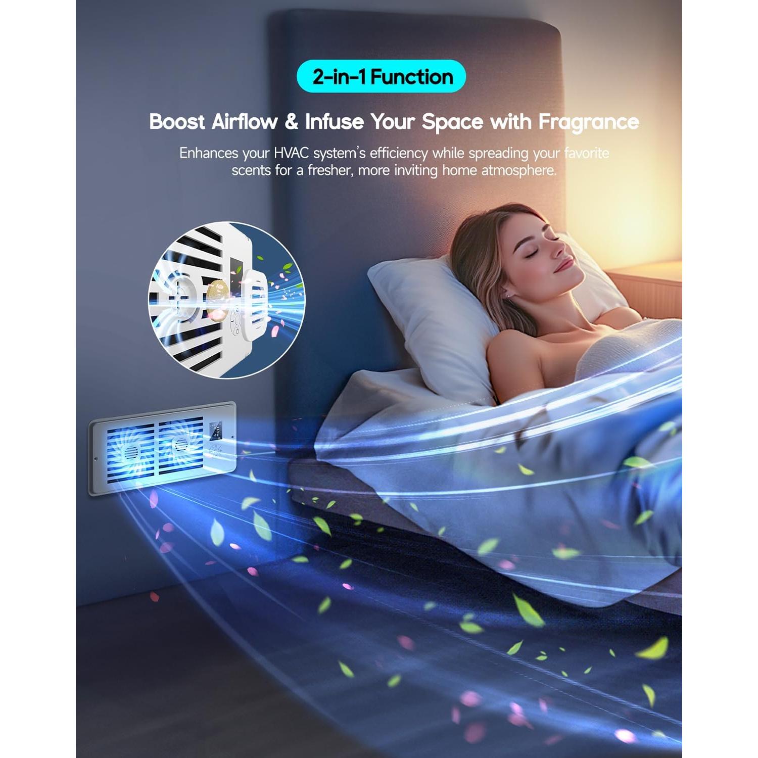 Ventilador Aumentador de Registro KLYRO 4"x10" Silencioso 10 Velocidades