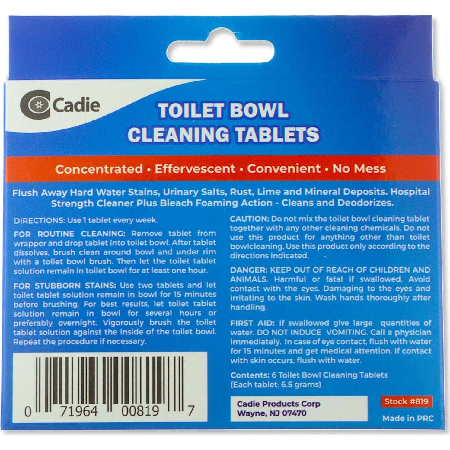 Tabletas de Limpieza para Inodoro Cadie - 6 Bloques Ecológicos