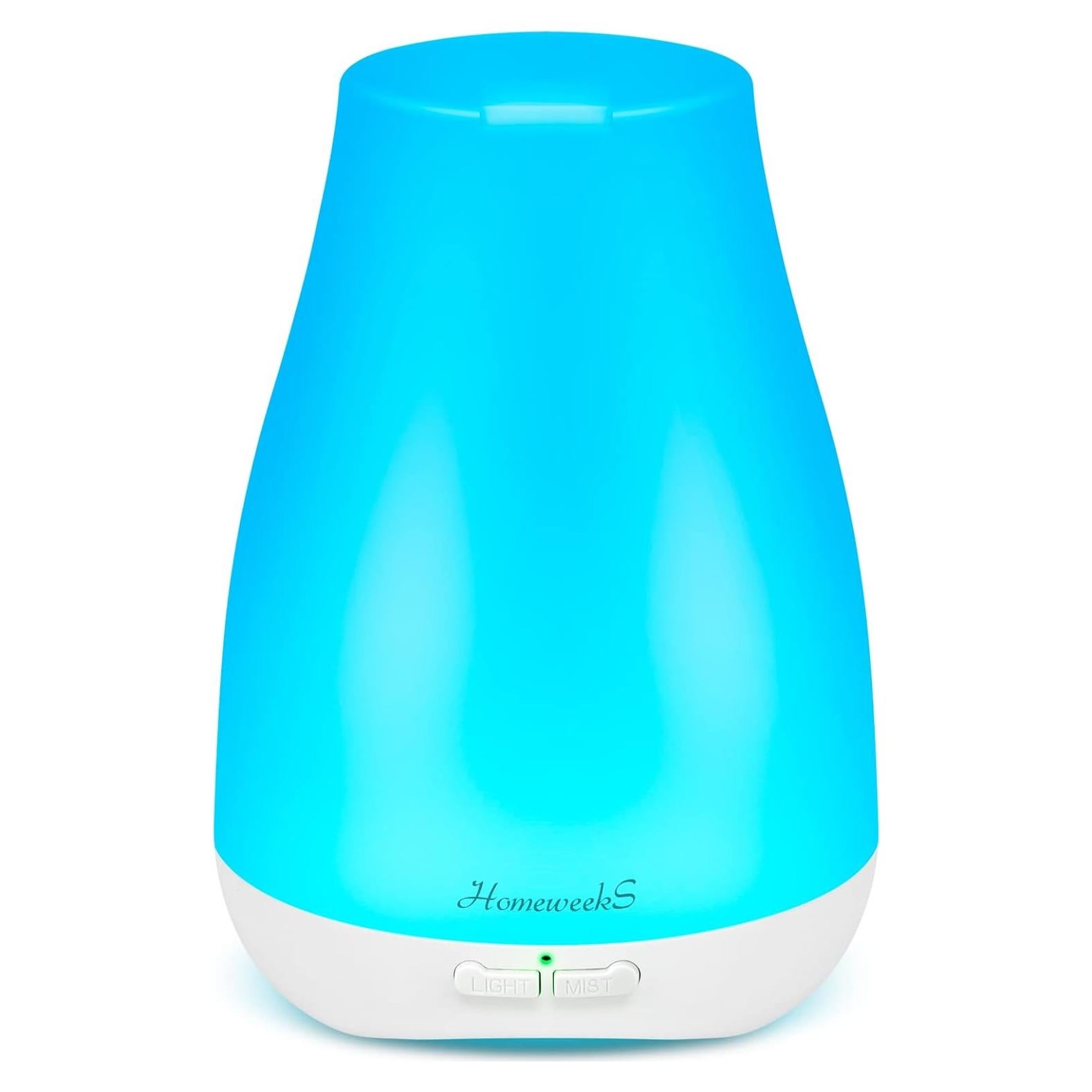 Difusor de Aceite Esencial Homeweeks 100ml con Luz LED