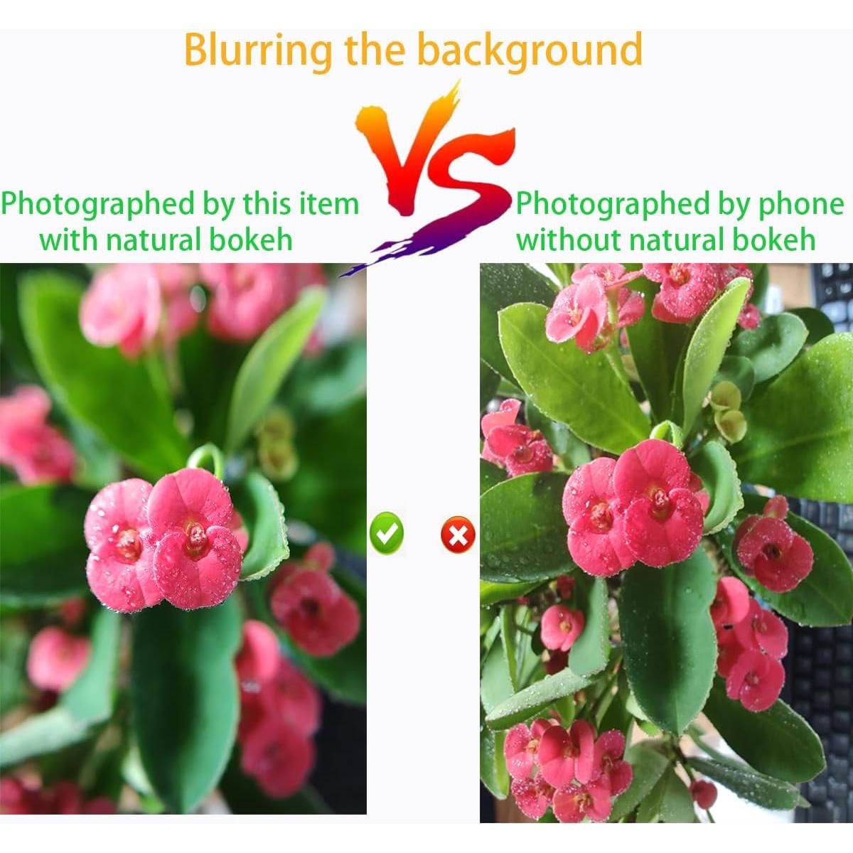 Kit de Lentes de Cámara Peanutech para iPhone y Samsung - Gran Angular 0.45x y Macro 12.5x