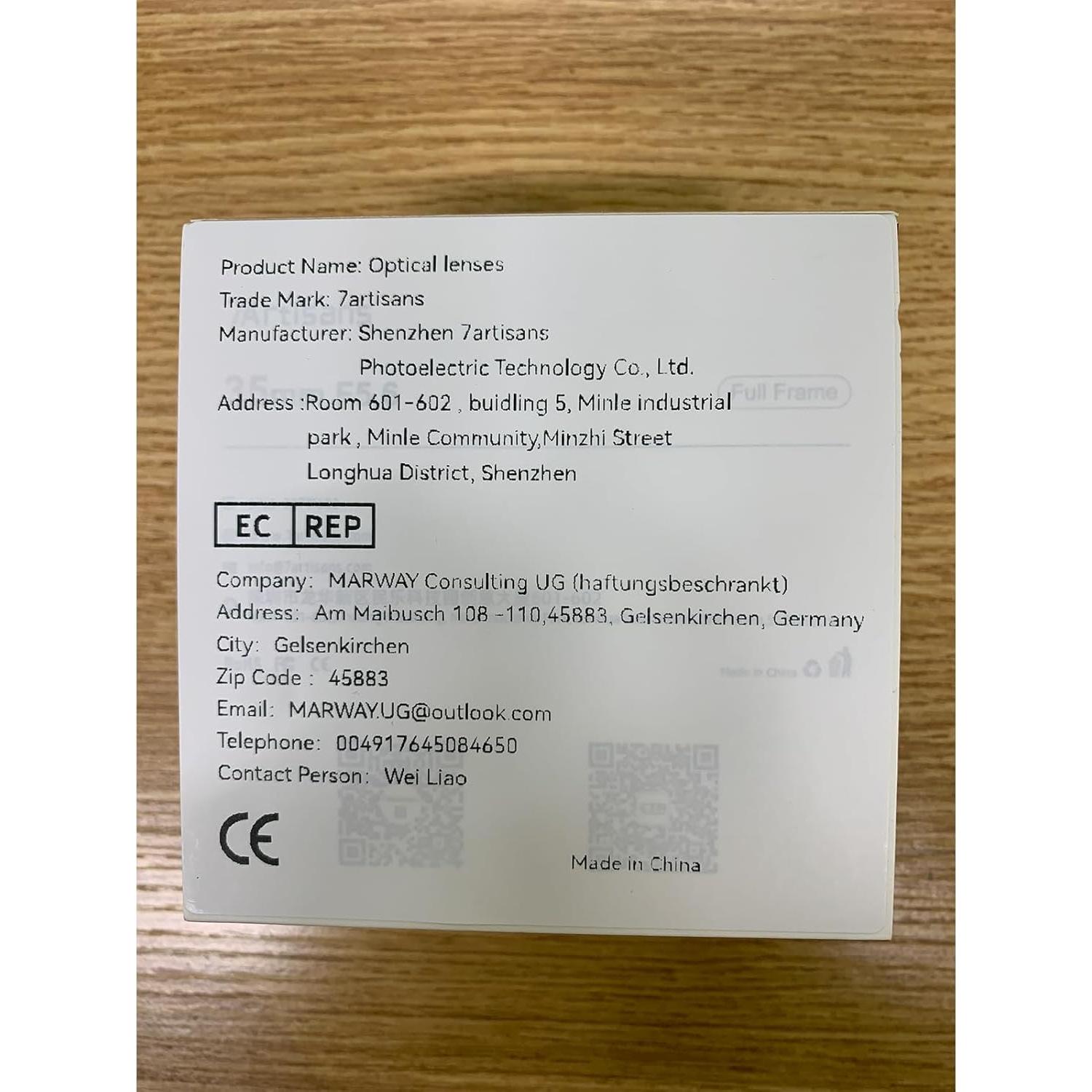 Lente 7artisans 35mm f5.6 Manual para Cámara Sin Espejo