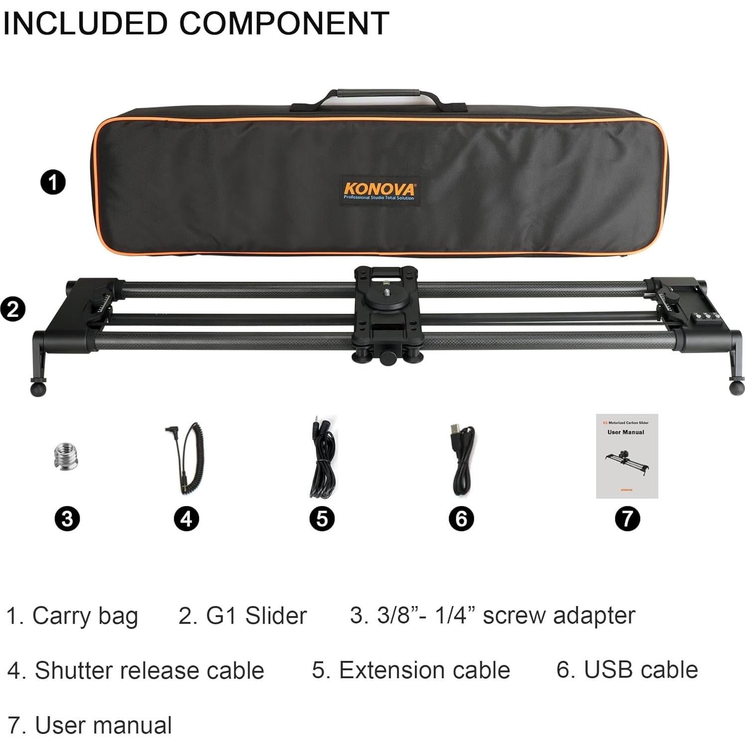 Deslizador Motorizado Inalámbrico Konova G1 60cm Carbono