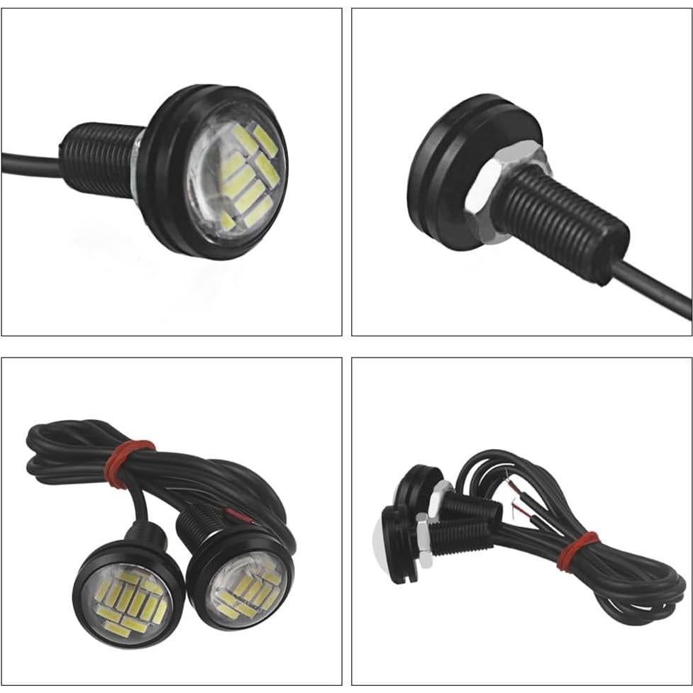 10 Luces LED DriSentri 18mm Circulación Diurna 12V Blancas