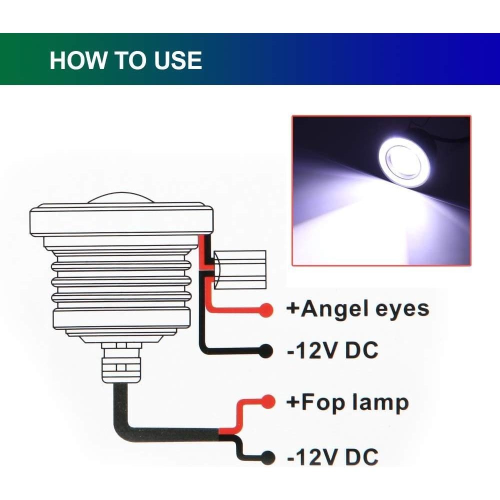 Luz LED Ojo de Águila ePathChina 64mm 1200LM 12V DRL