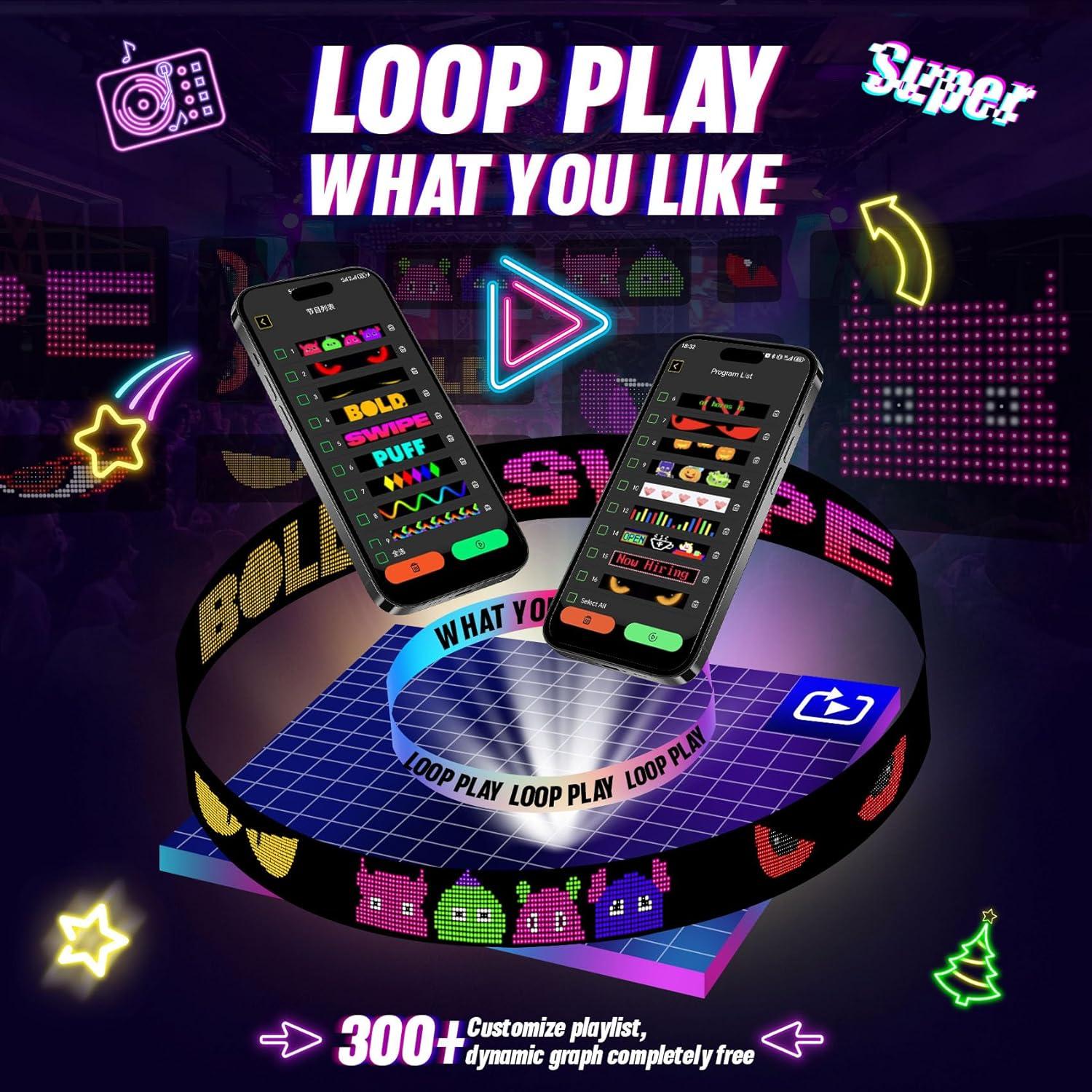 Ojos LED Vanesa para Parabrisas de Coche 59.4x11.9 cm