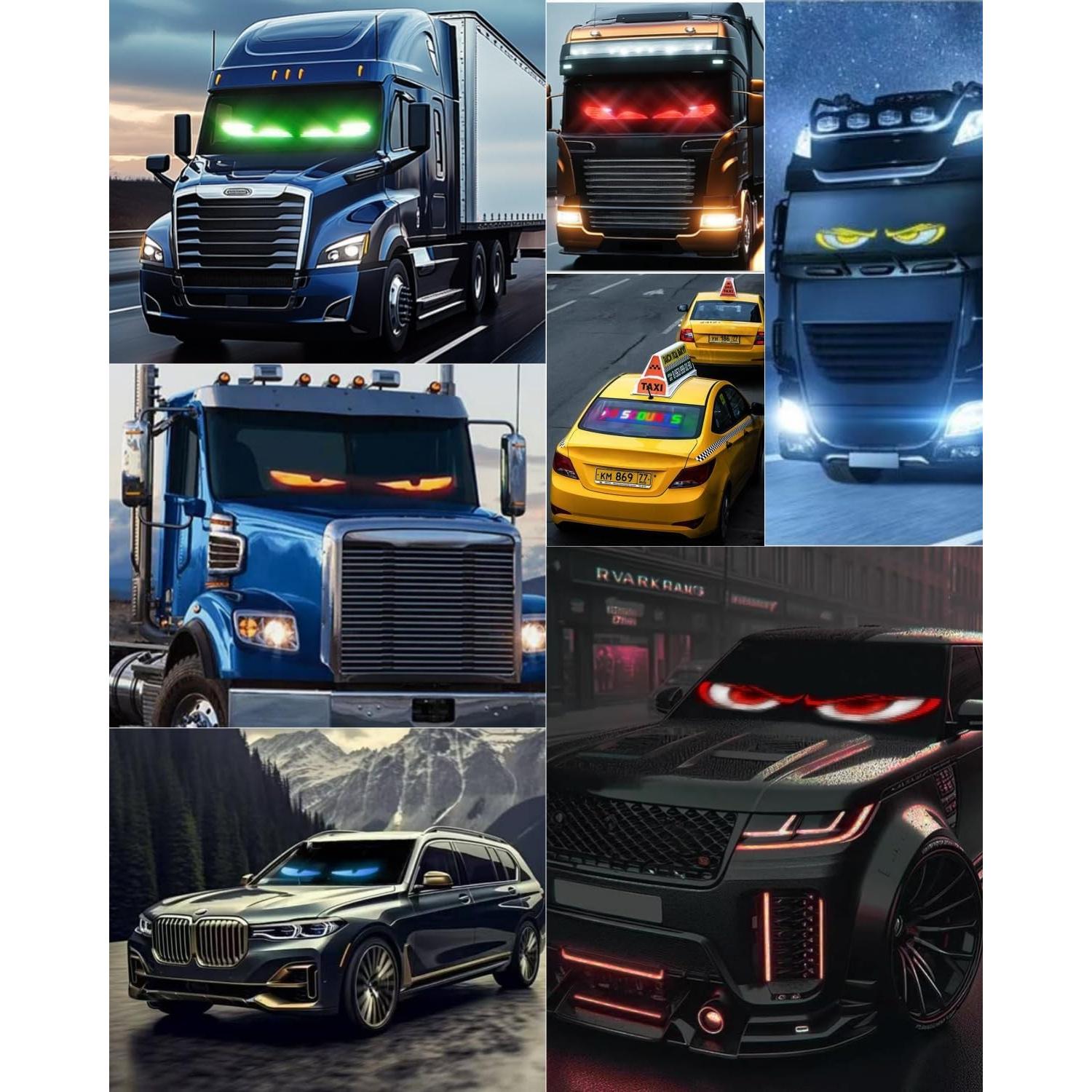 Ojos LED Animados para Autos YOUBISON 3x7" Programables