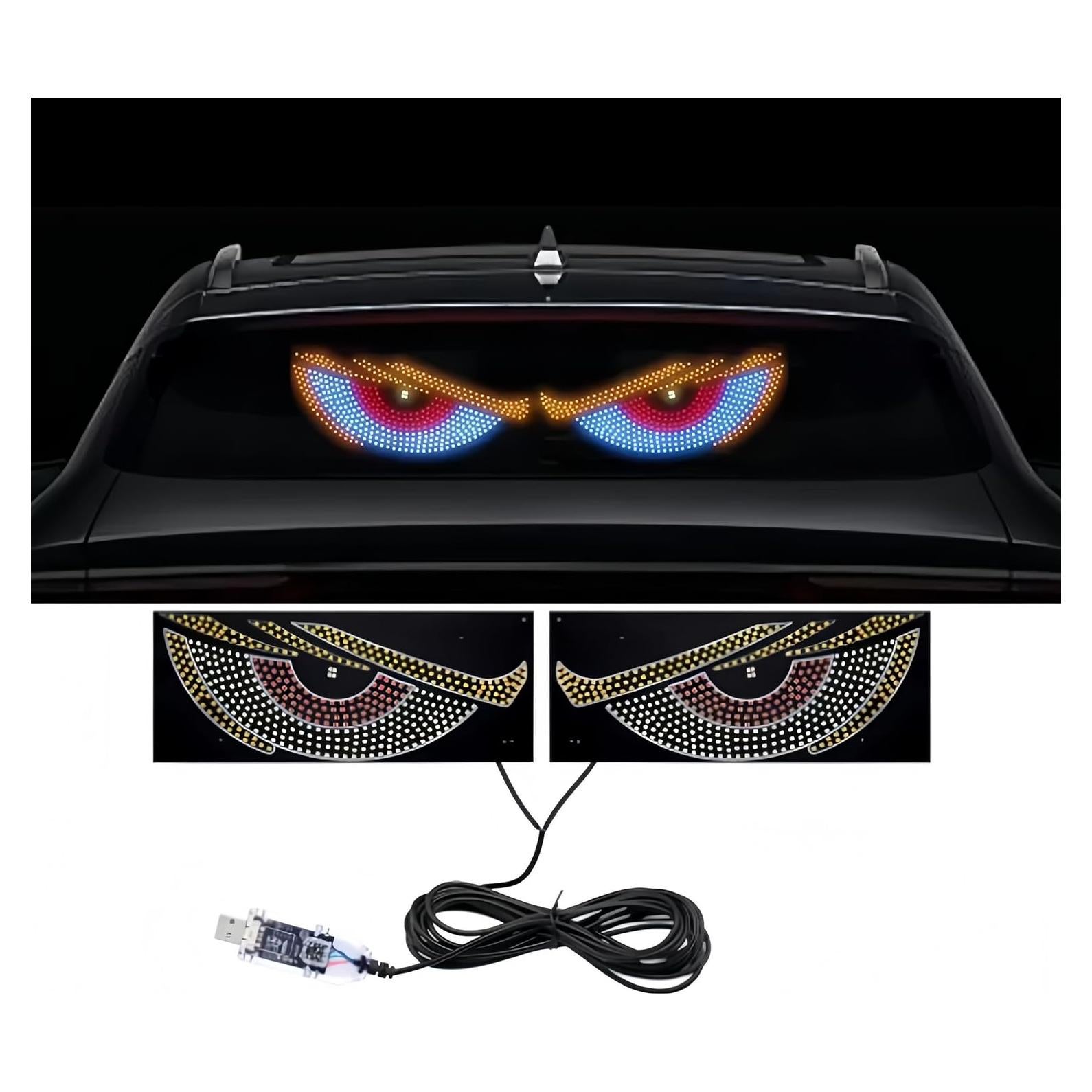 2PCS Ojos Diabólicos LED Tockmoon 12x4.7 cm Luz Vehicular