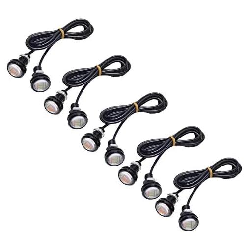 OCESTORE 10 Pcs Bombillas LED Ojo de Águila 12V 15W Impermeables