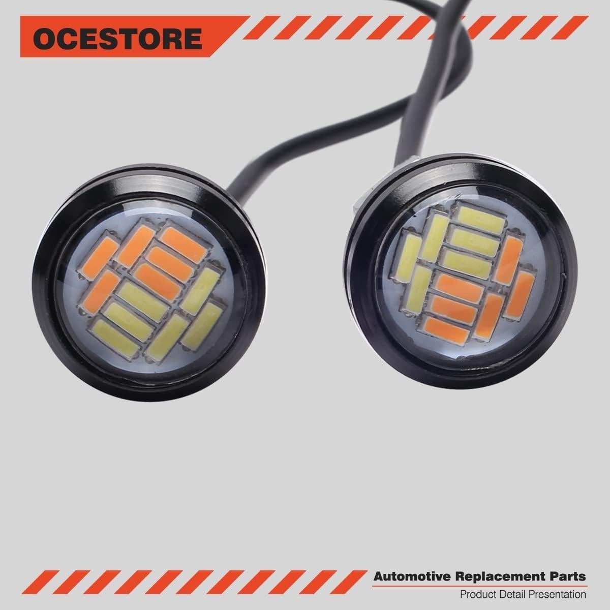 OCESTORE 10 Pcs Bombillas LED Ojo de Águila 12V 15W Impermeables