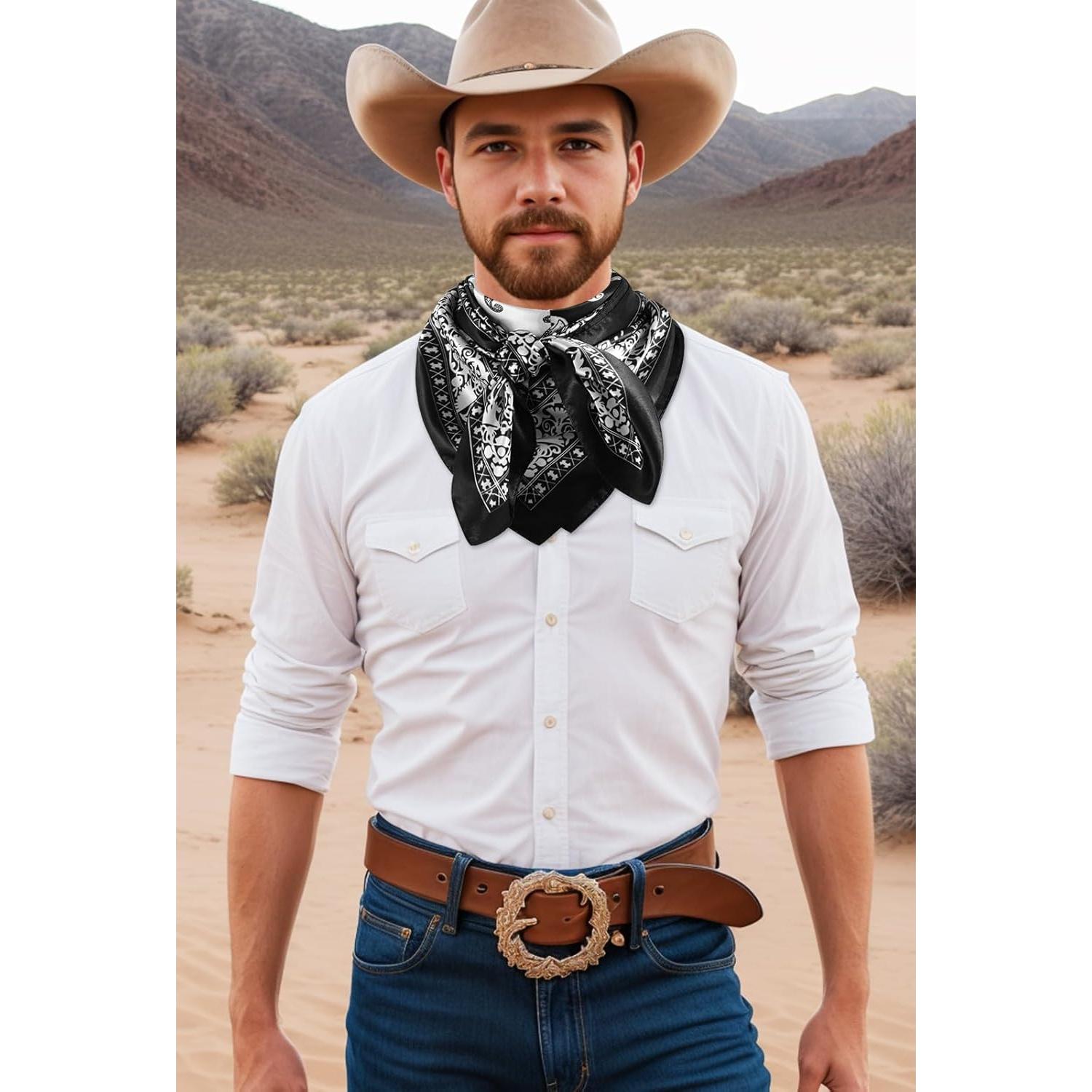 Pañuelo Salvaje Grande GERINLY 89x89cm para Hombres - Seda