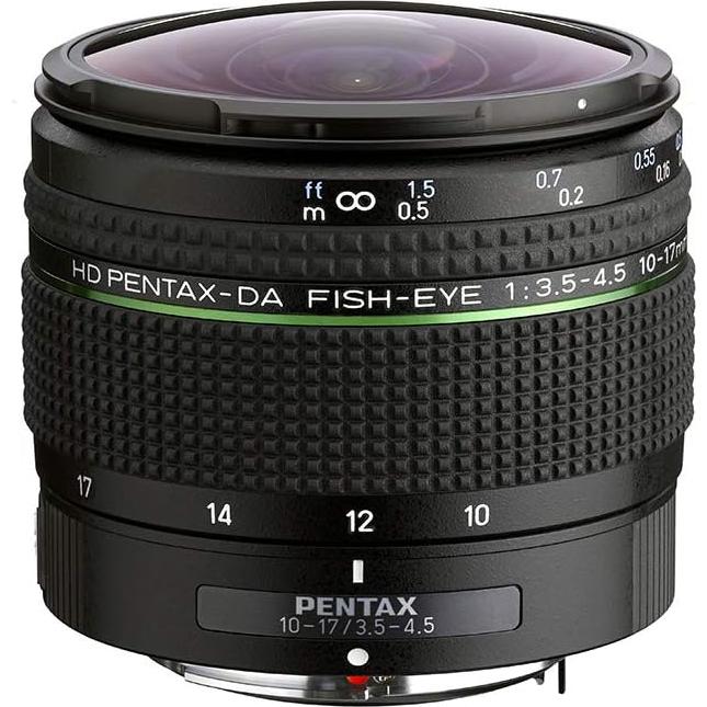 Lente Fisheye Pentax HD DA 10-17mm F3.5-4.5 para DSLR