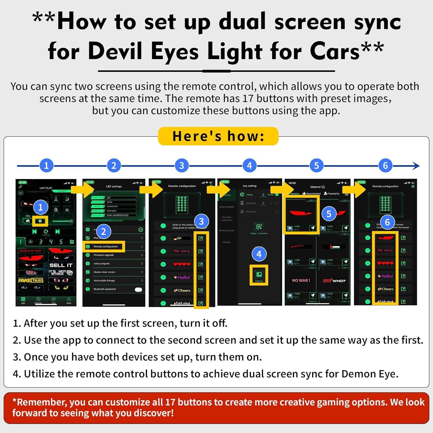 Luces LED Sachie 5800 Lux Ojos de Diablo 60cm 2PCS USB IP68