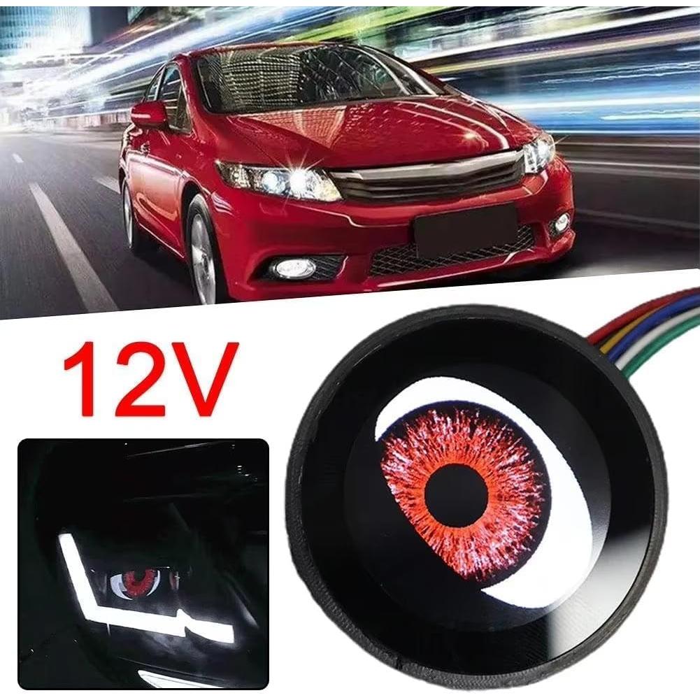 2 Pcs Faro Ojos del Diablo LED JHSHlye 12V 6 Modos Ajustables