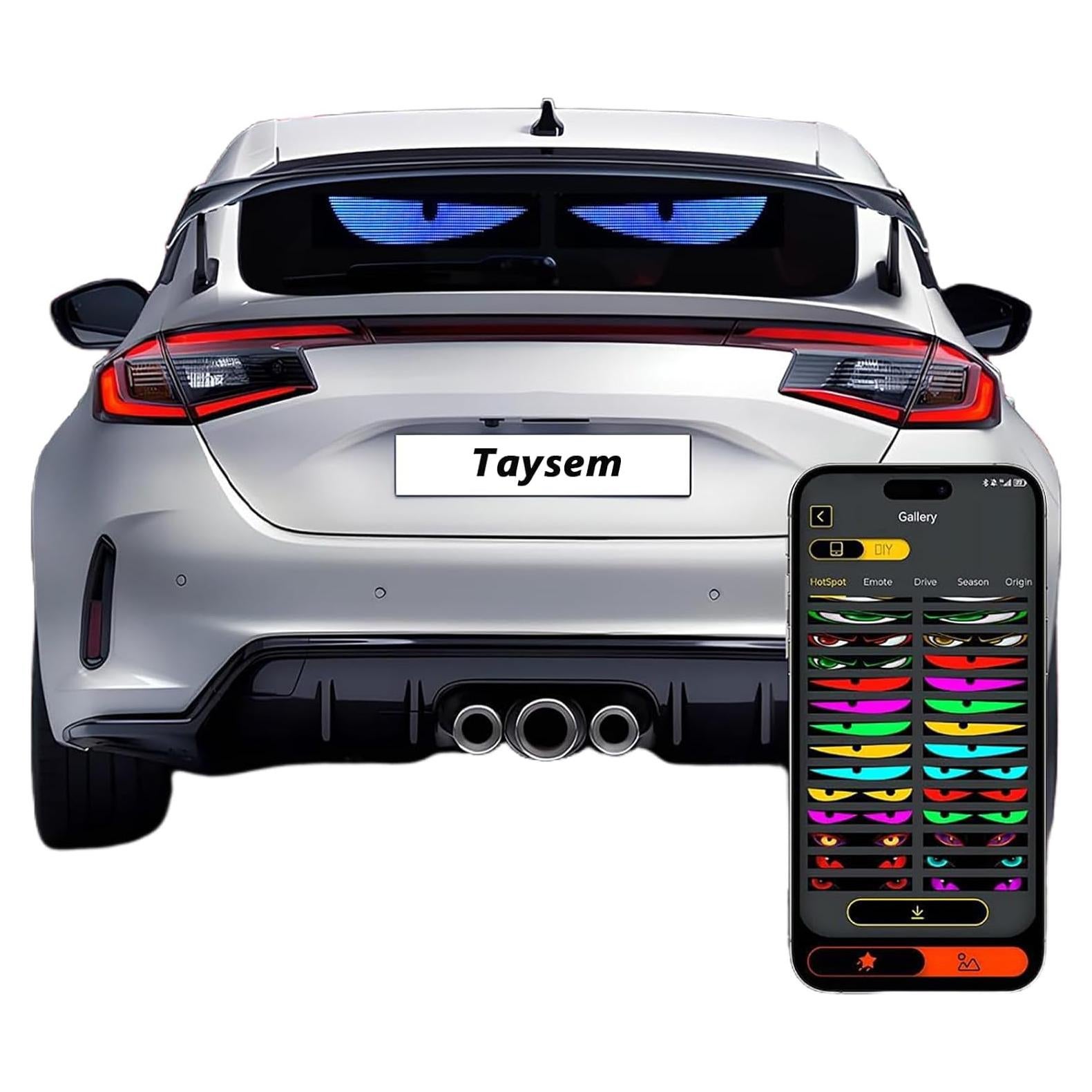 Señal LED Personalizable Taysem 64x20 para Auto