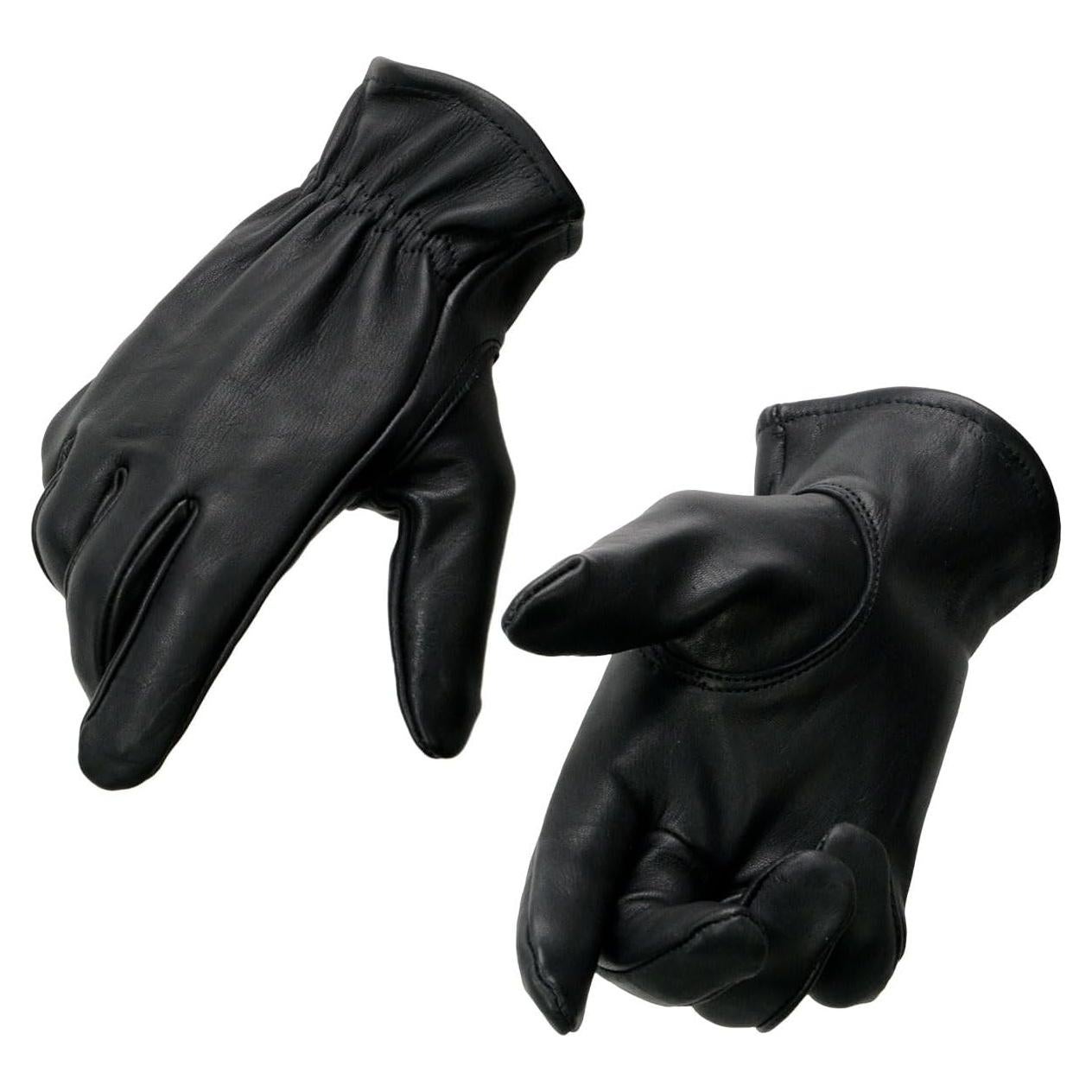 Guantes de motocicleta Milwaukee Leather MG7595 Piel Negro