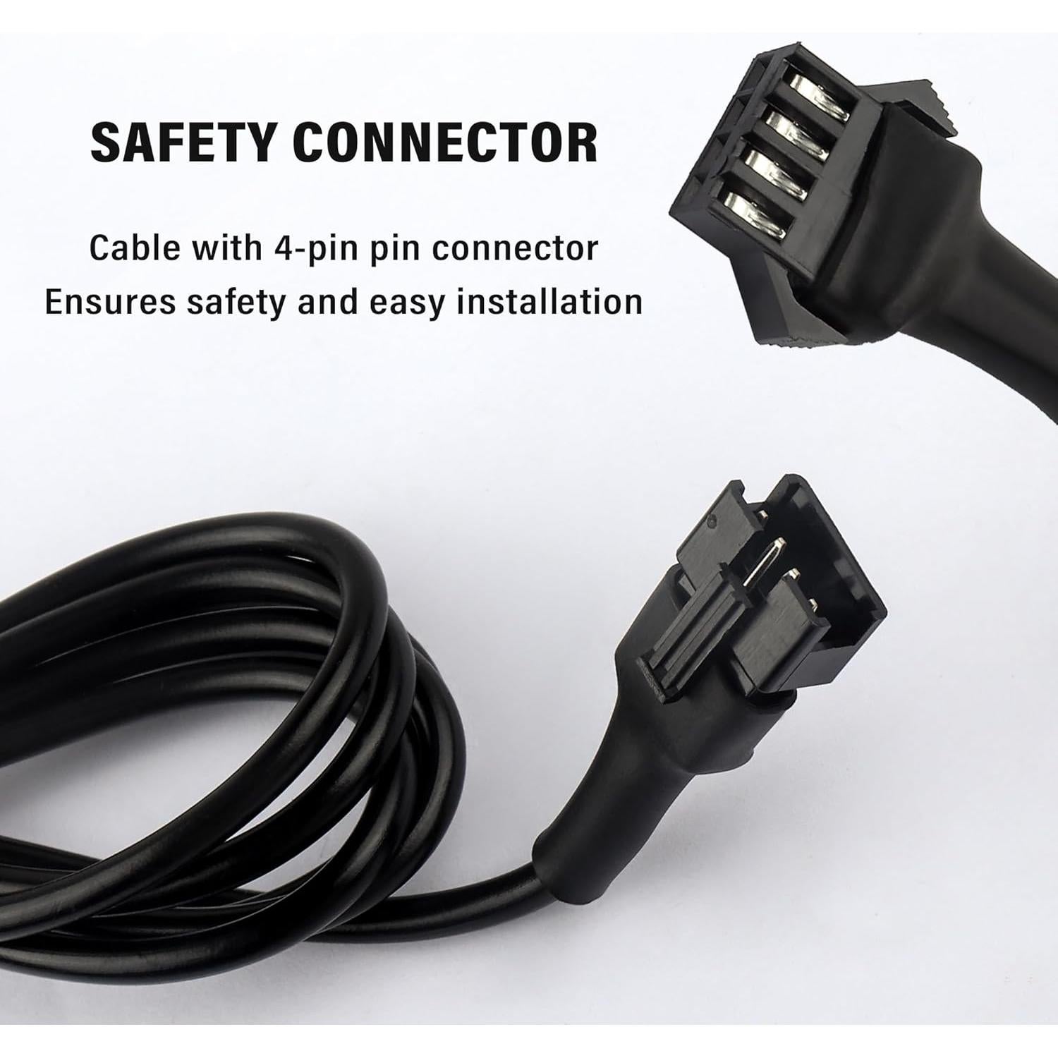 Cable de Extensión LED RGB 4 Pines Carleef 152.4 cm 4PCS