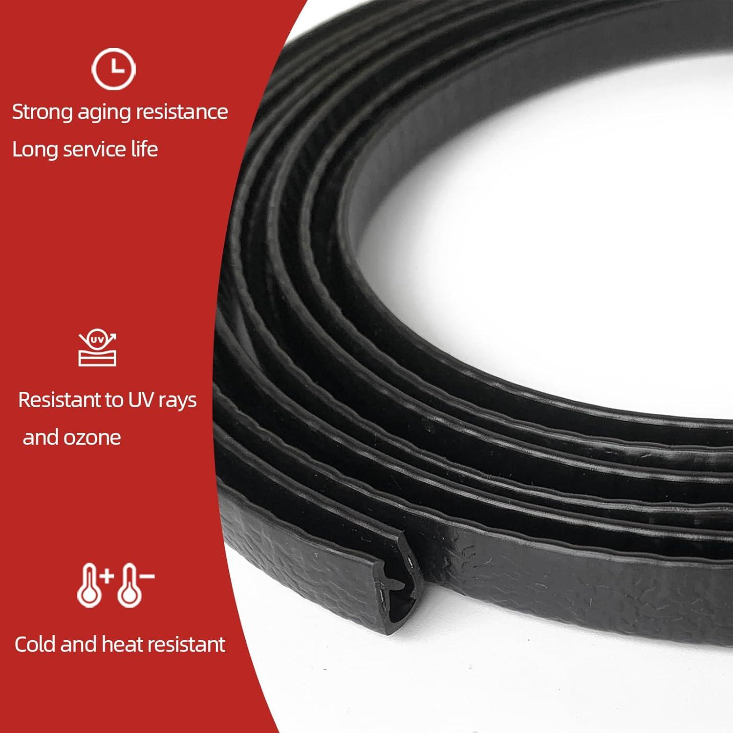 Bisel de goma Aroilder 7.92m negro para bordes 3.2mm