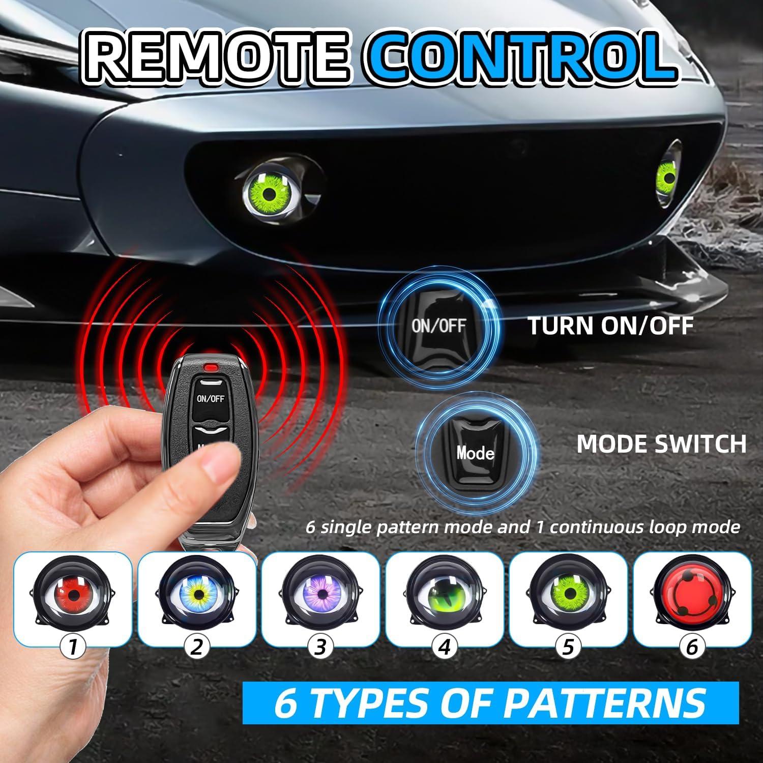 Faros Demon Eye LED Spnanma para Coches y Motocicletas 12-36V