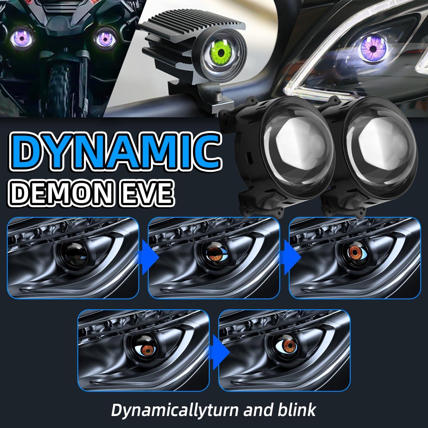 Faros Demon Eye LED Spnanma para Coches y Motocicletas 12-36V