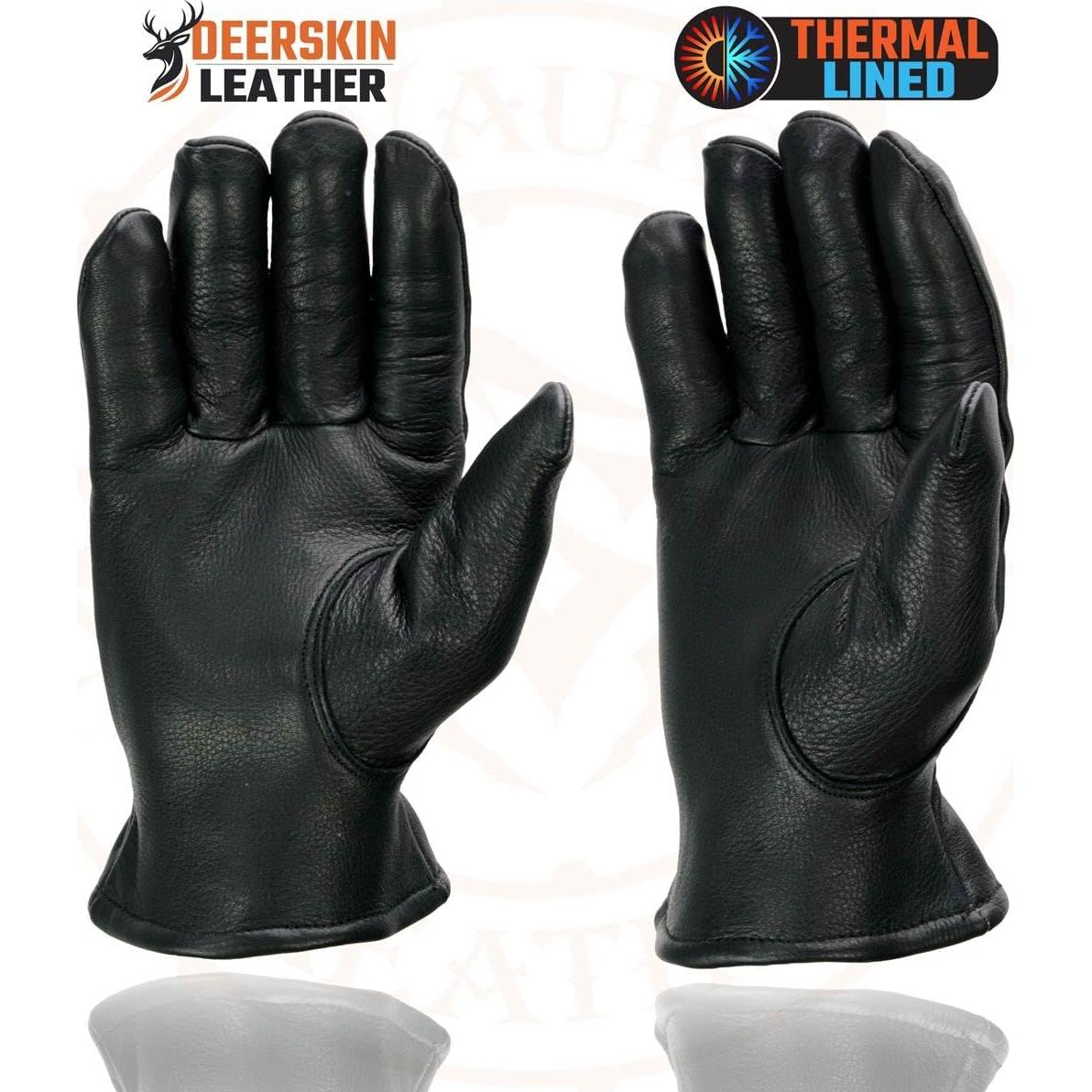 Guantes de motocicleta Milwaukee Leather SH858 de cuero negro