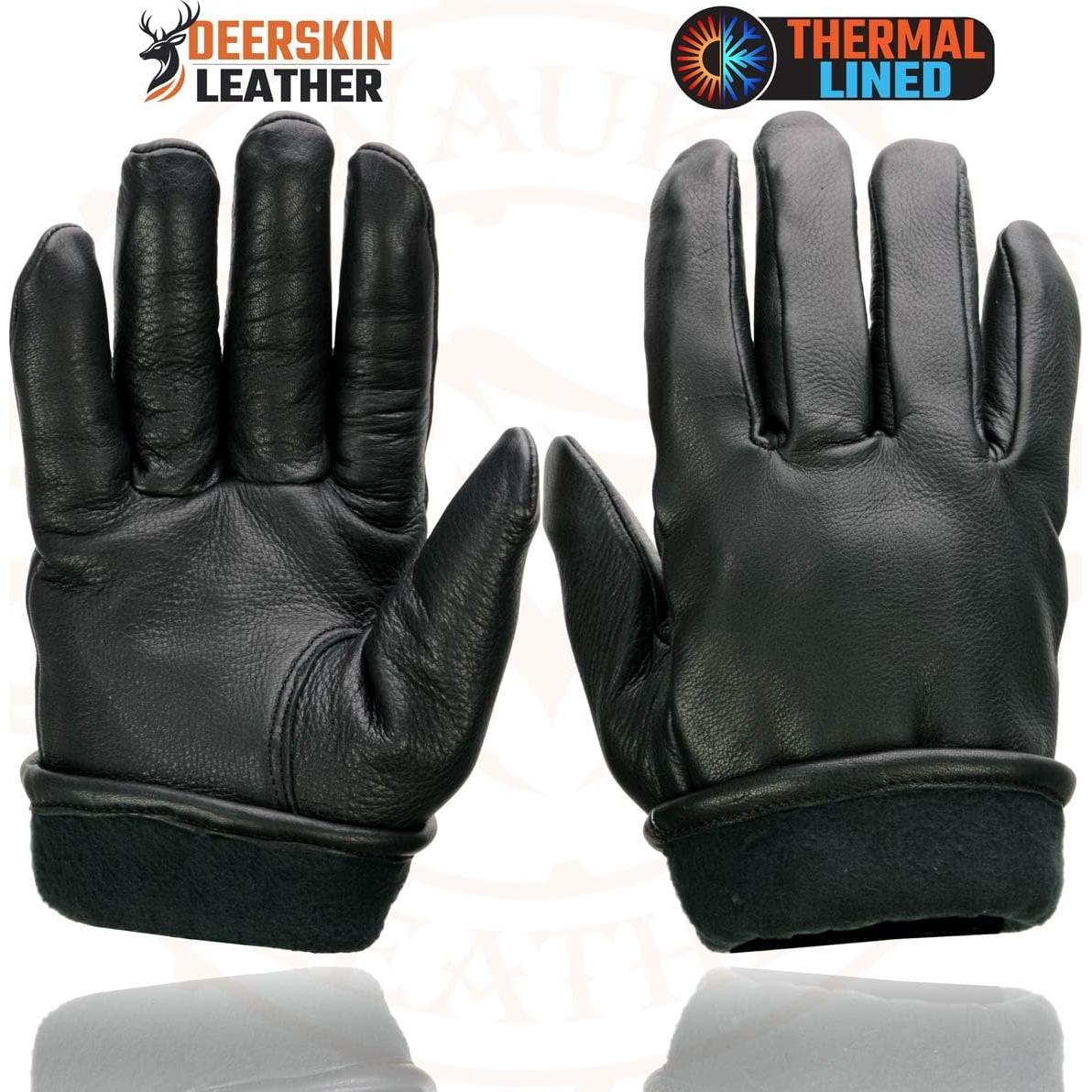 Guantes de motocicleta Milwaukee Leather SH858 de cuero negro