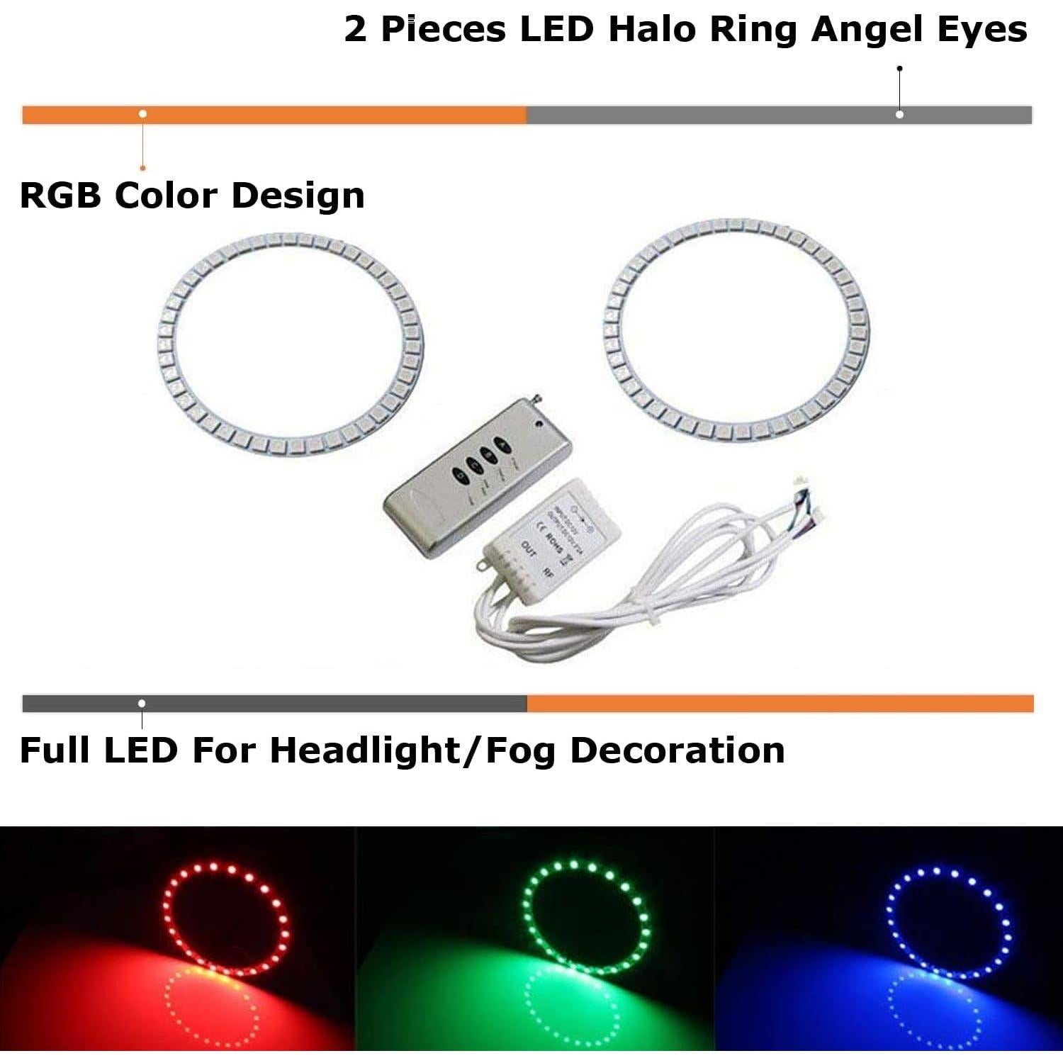 Kit Iluminación Anillo Halo LED RGB iJDMTOY para Nissan 370Z 2009-2020
