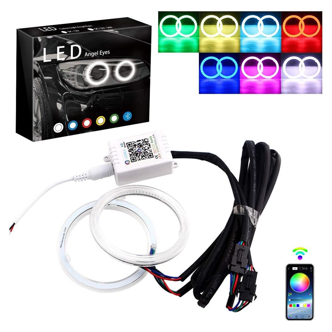 Anillos Halo LED RGB Grandview 70MM Control Bluetooth 12V