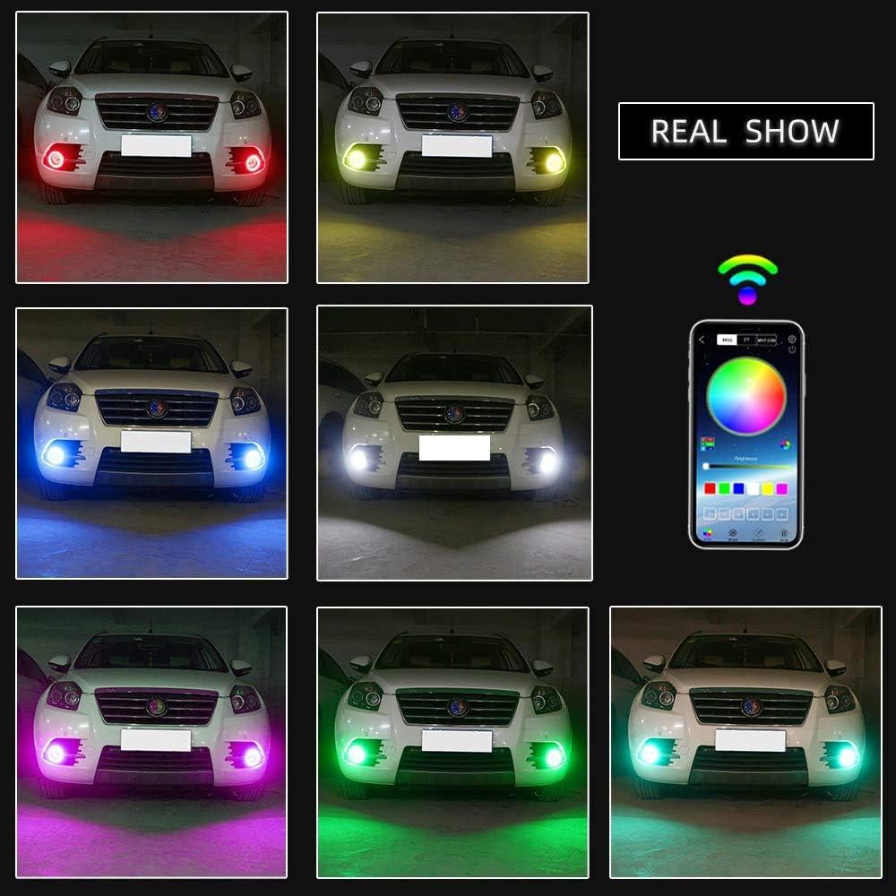 Anillos Halo LED RGB Grandview 70MM Control Bluetooth 12V