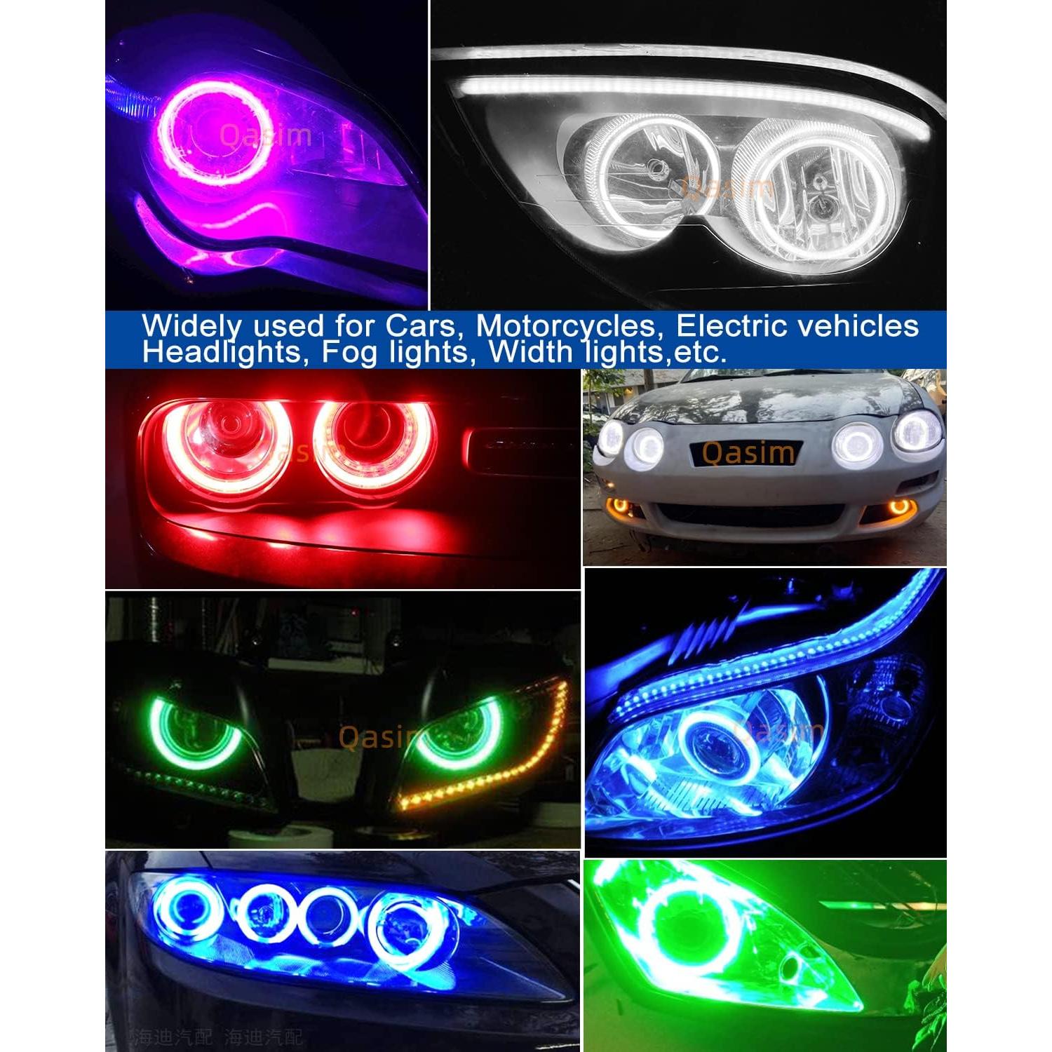 Anillos LED Halo RGB Qasim 60mm con Control APP Bluetooth