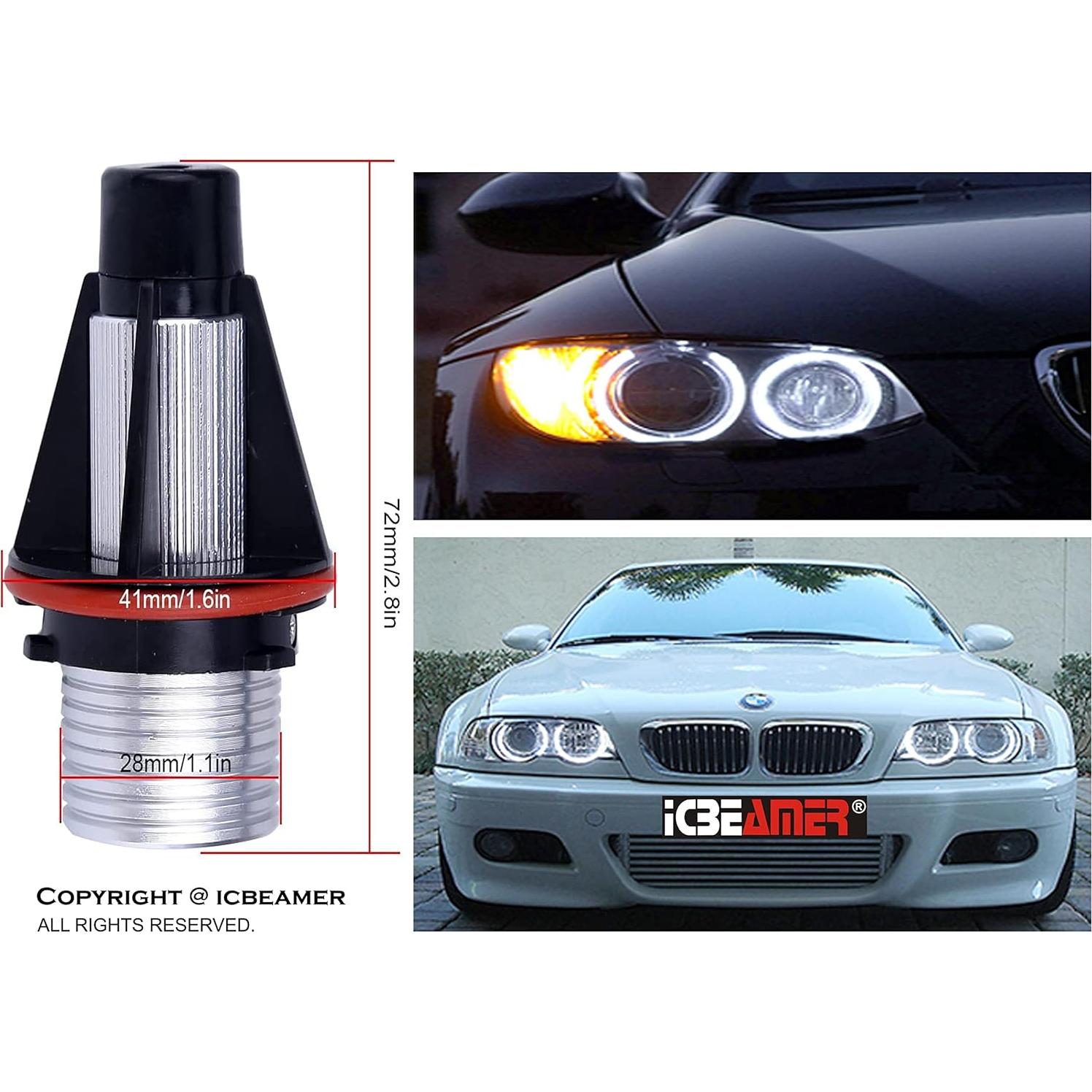 Bombillas LED Angel Eyes ICBEAMER para BMW E39 E53 E60 12V 6W