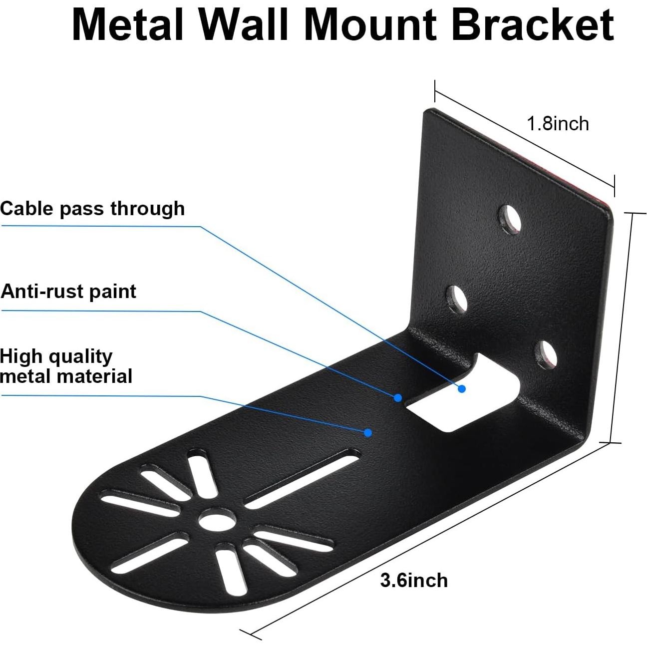 Soportes de Pared Metálicos Adhesivos StartVision para Ring Cam