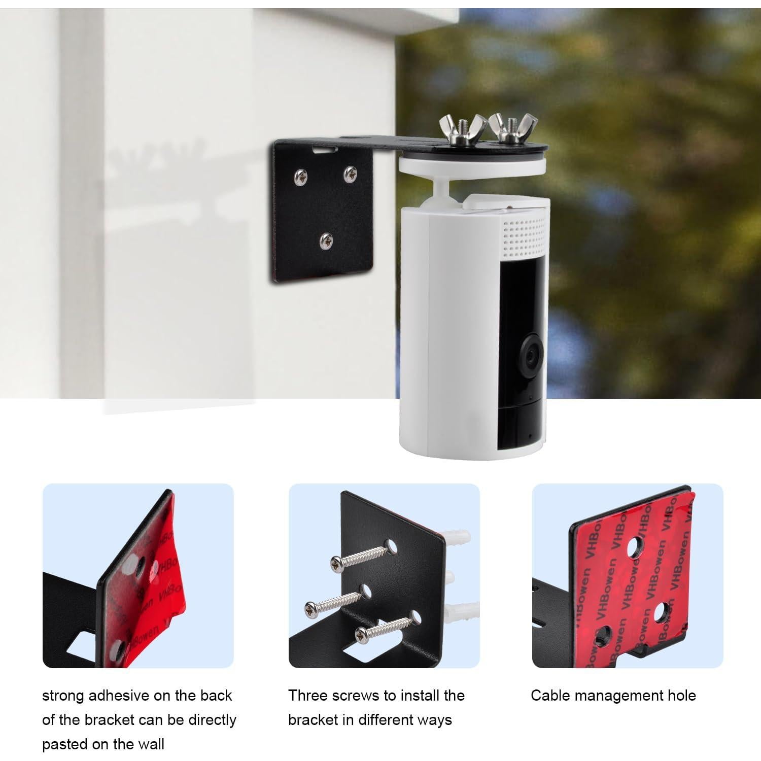 Soportes de Pared Metálicos Adhesivos StartVision para Ring Cam