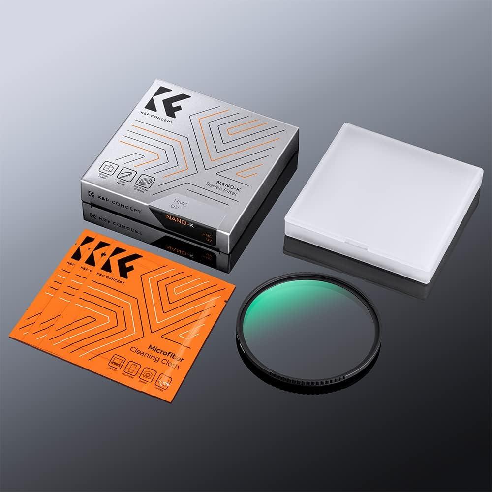 Filtro UV K&F Concept 37mm con Marco Delgado y 18 Capas