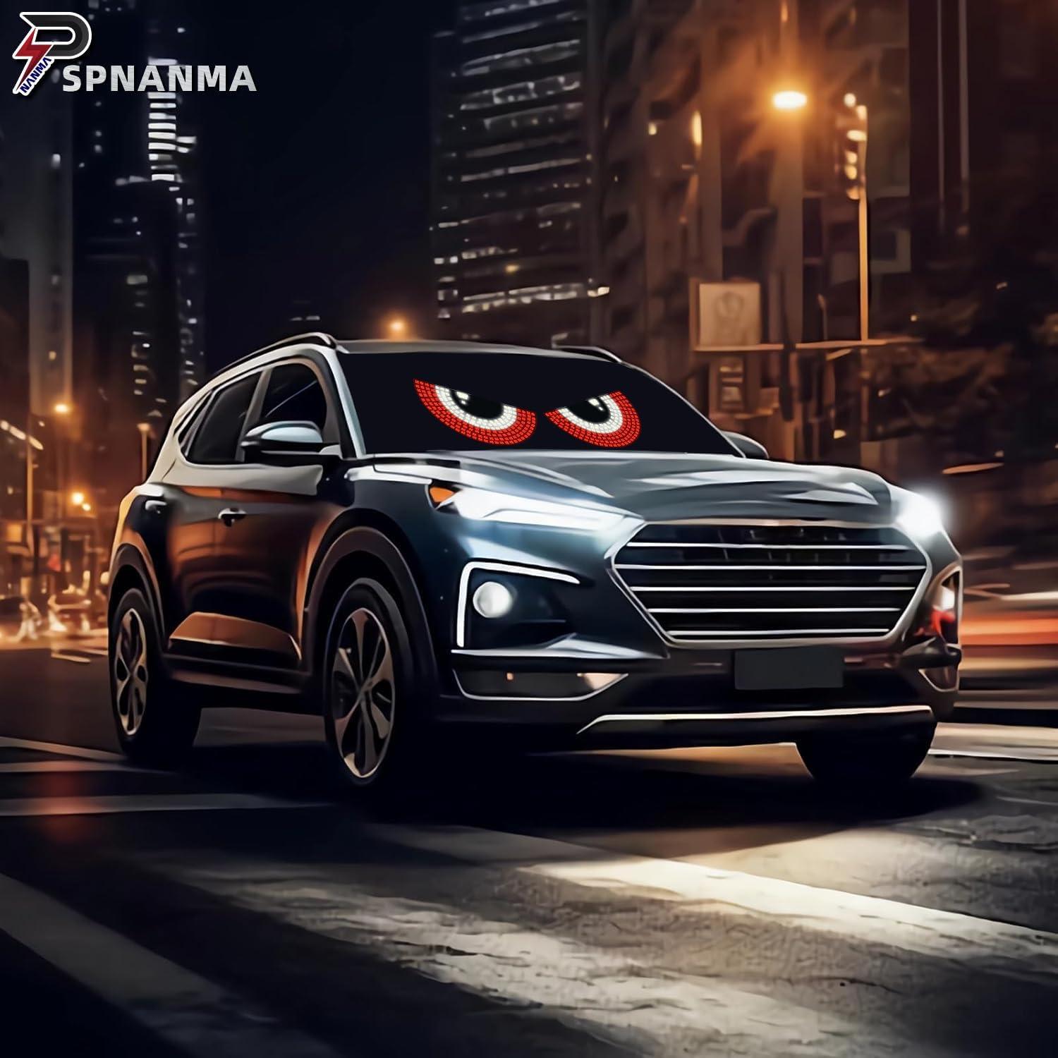 Luces LED Ojos del Diablo SPNANMA para Parabrisas - Rojo y Blanco