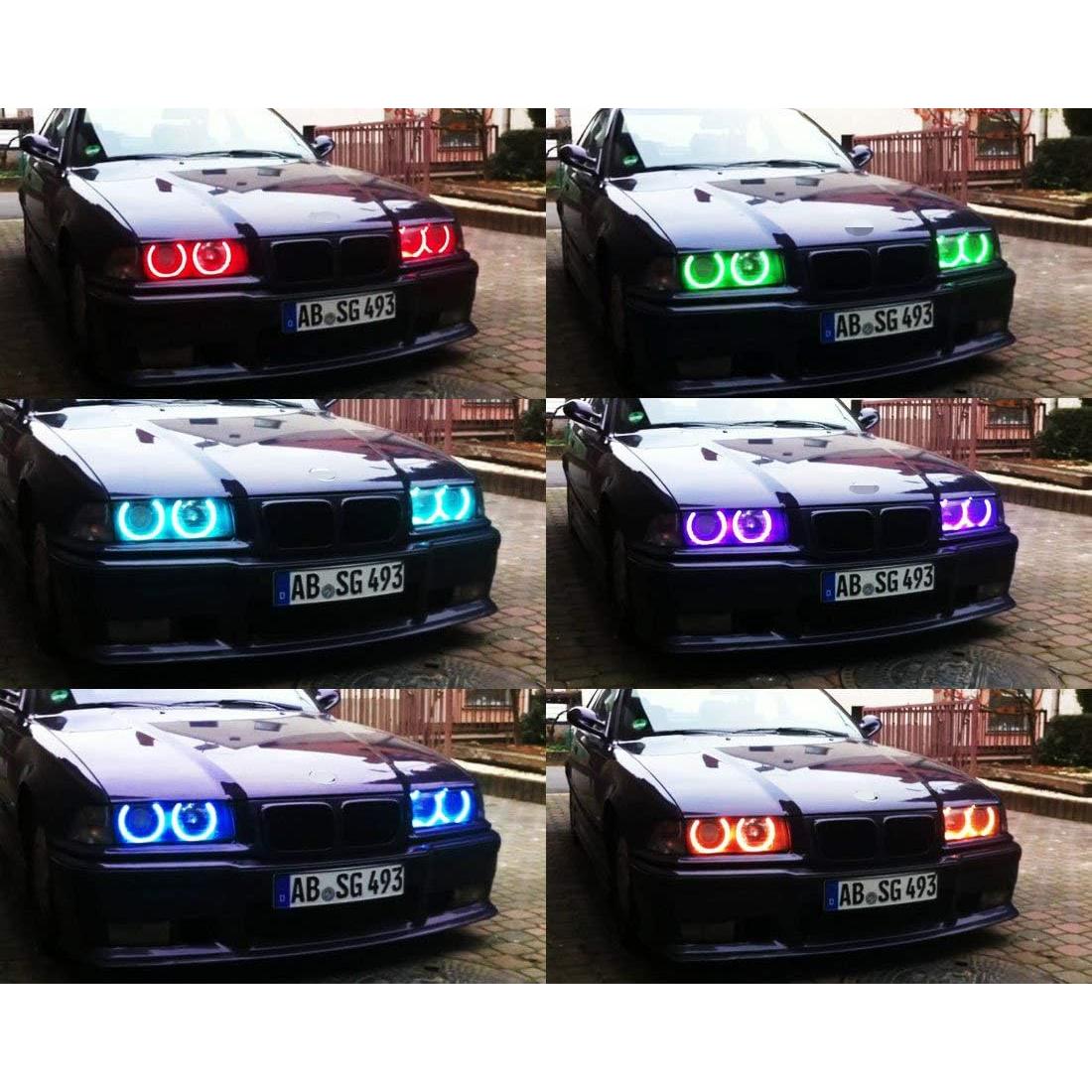 Anillos Halo RGB Multicolor iJDMTOY para BMW E36 E46 E38 E39