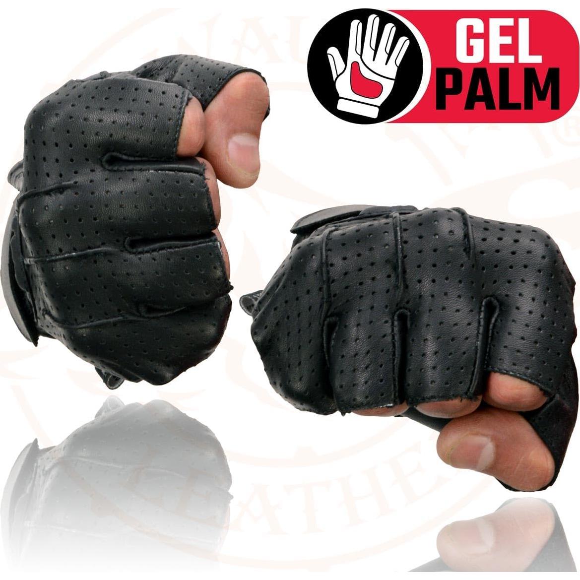 Guantes de Motocicleta Milwaukee Leather SH357 Sin Dedos 2X