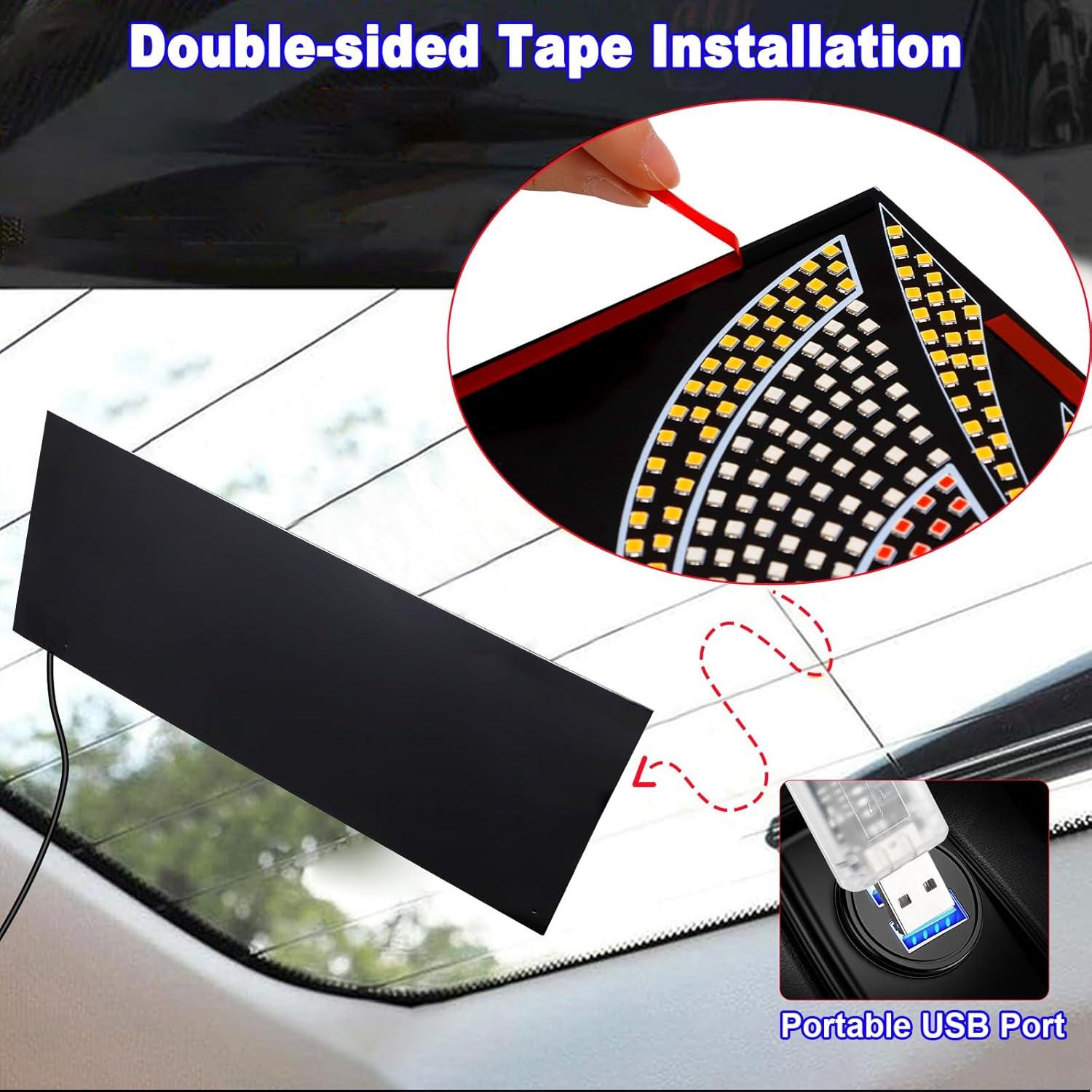 Luz LED Ojos de Diablo LECART para Parabrisas - USB, 10 Modos