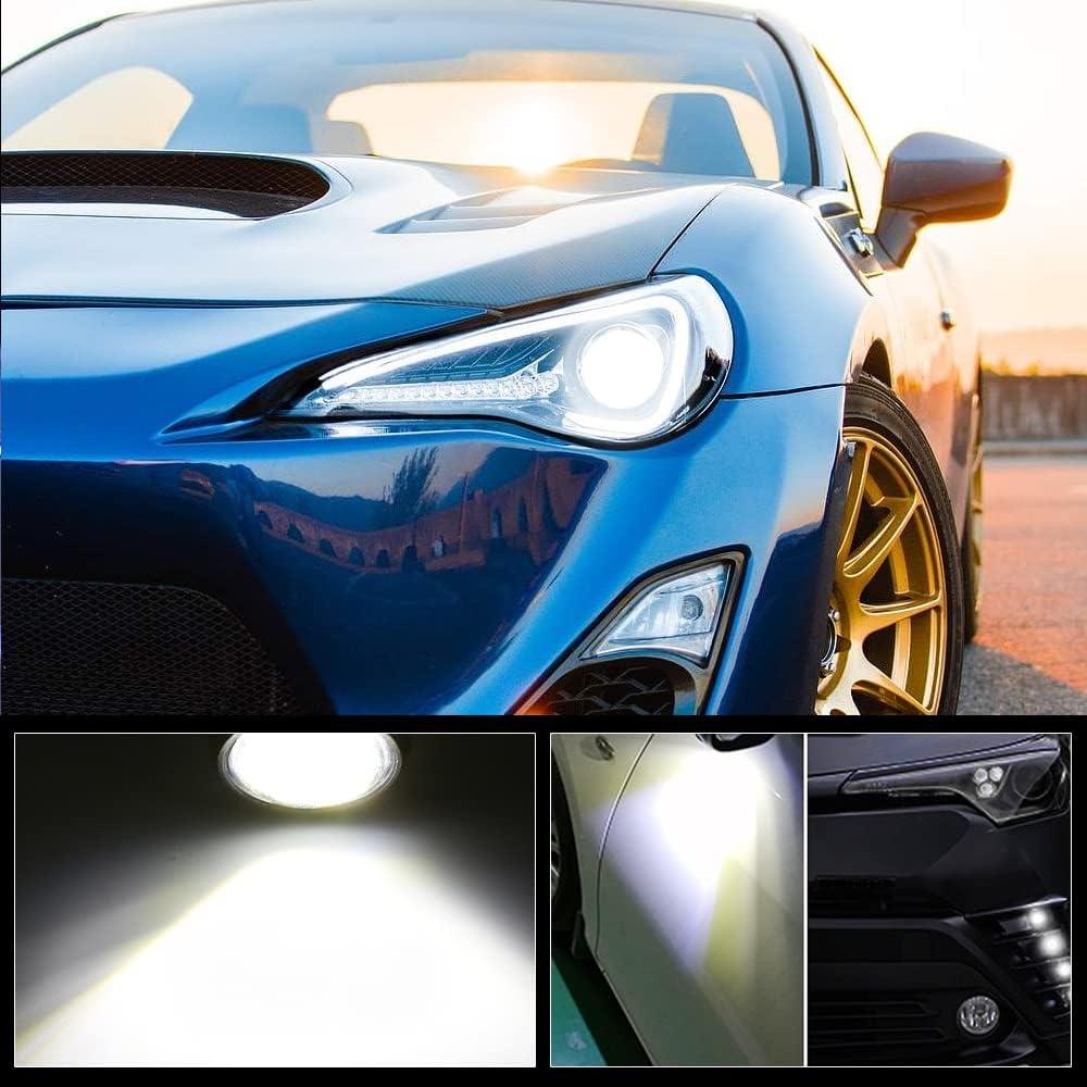 Luces LED OtpOutopa 12SMD 23mm 10PCS Blancas para Coche