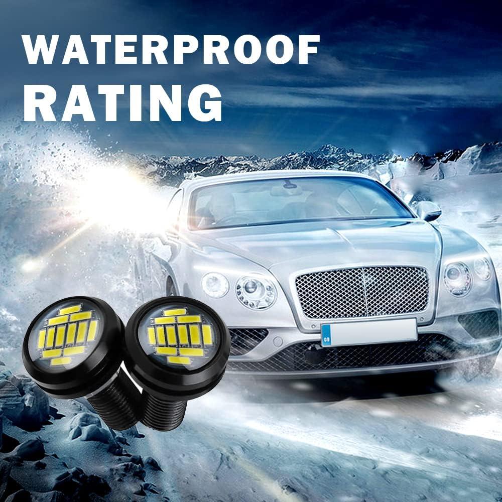 Luces LED OtpOutopa 12SMD 23mm 10PCS Blancas para Coche