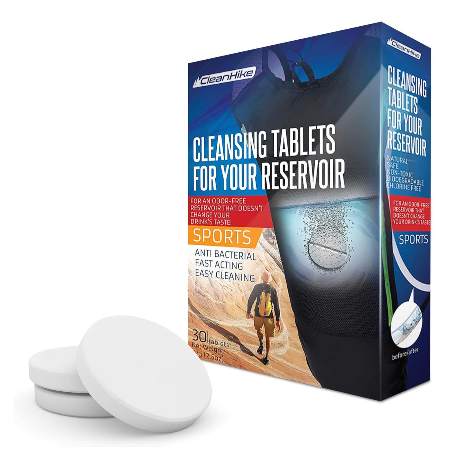 Tabletas de Limpieza para Mochilas de Hidratación CleanHike - 36 Unidades