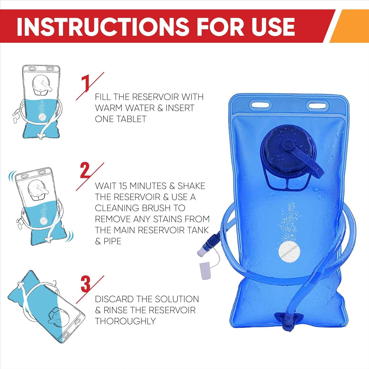 Tabletas de Limpieza para Mochilas de Hidratación CleanHike - 36 Unidades