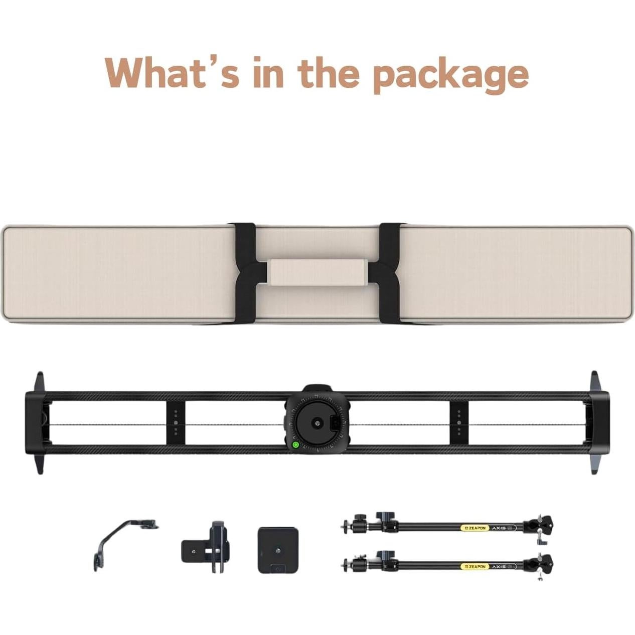 Deslizador de Cámara Motorizado Zeapon AXIS 80 Pro 80cm