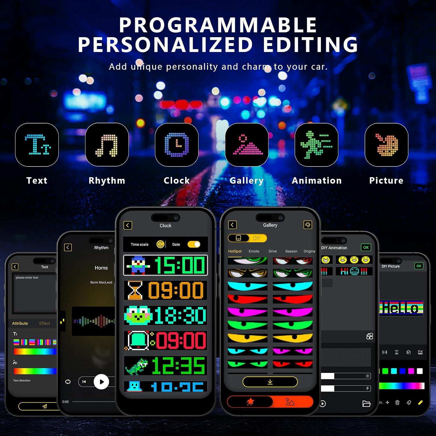 Luces LED Ojos del Diablo ICEFLY para Parabrisas 89.9cm