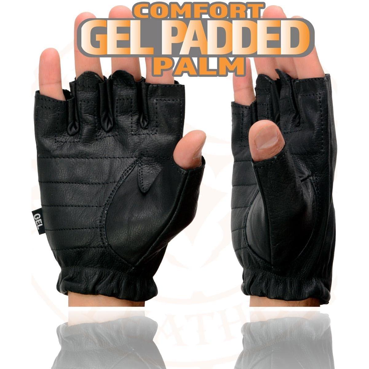 Guantes de Motocicleta Milwaukee Leather SH206 Sin Dedos