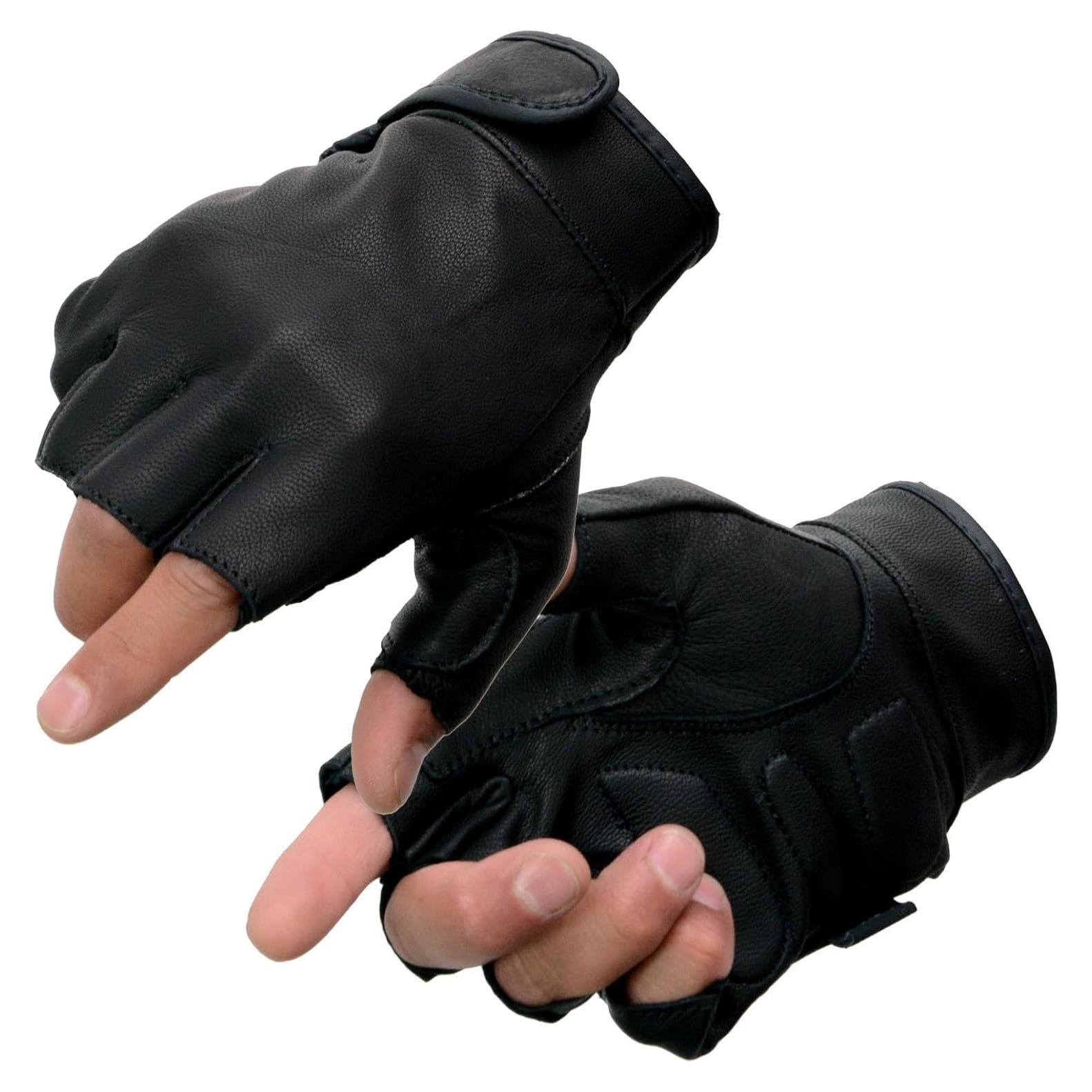 Guantes de Motocicleta Milwaukee Leather 2X sin Dedos