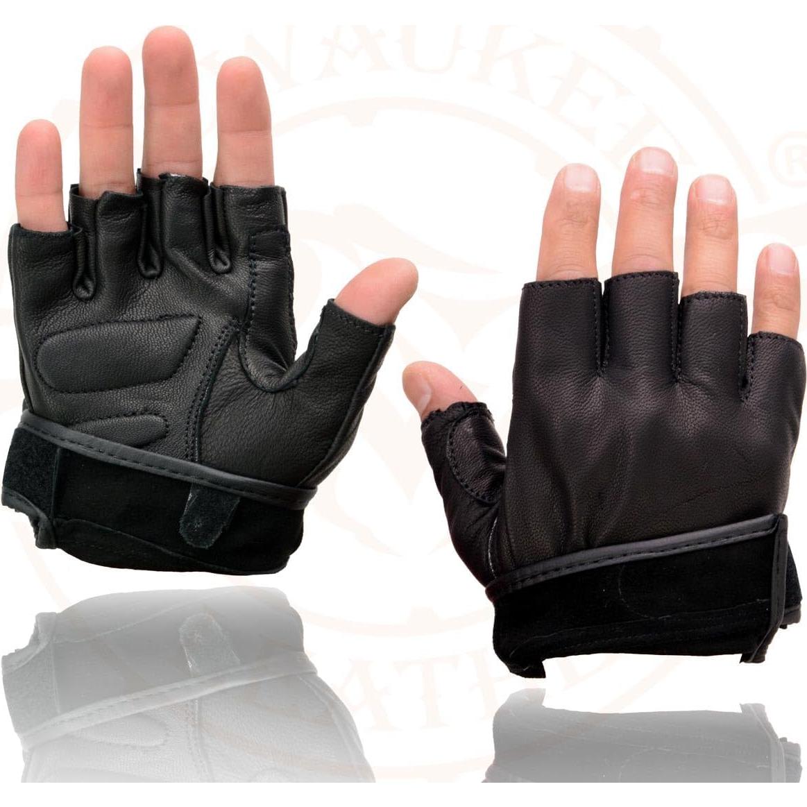 Guantes de Motocicleta Milwaukee Leather 2X sin Dedos