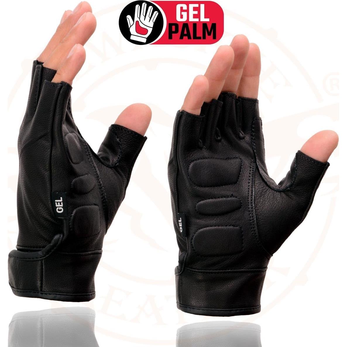Guantes de Motocicleta Milwaukee Leather 2X sin Dedos