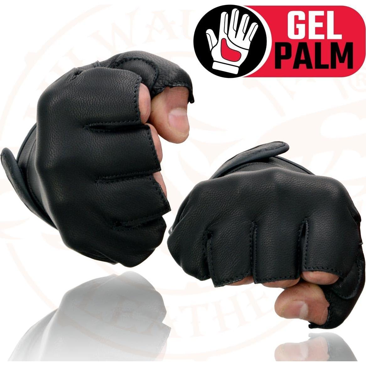 Guantes de Motocicleta Milwaukee Leather 2X sin Dedos
